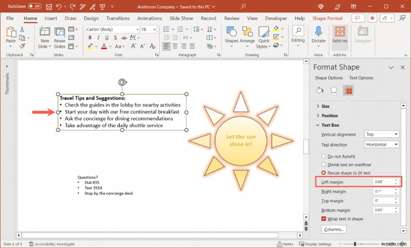 การปรับระยะขอบสไลด์และข้อความใน PowerPoint สำหรับการนำเสนอระดับมืออาชีพ 