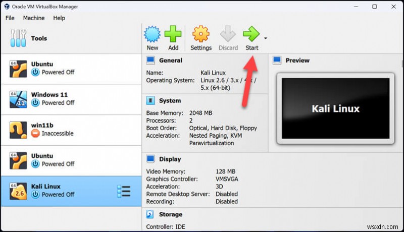 ติดตั้ง Kali Linux บน VirtualBox สำหรับพีซี Windows:คำแนะนำทีละขั้นตอนที่เชื่อถือได้ 