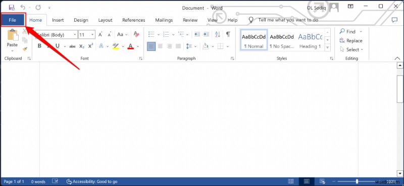 ค้นพบเมื่อมีการสร้างหรือแก้ไขเอกสาร Word ใน Windows 