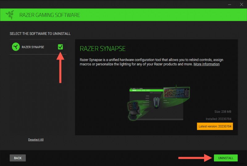 วิธีถอนการติดตั้ง Razer Synapse อย่างปลอดภัยและมีประสิทธิภาพ 