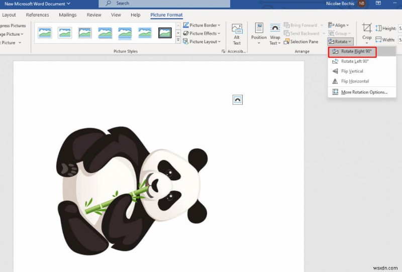 หมุนรูปภาพใน Word:คำแนะนำที่ง่ายและรวดเร็ว 