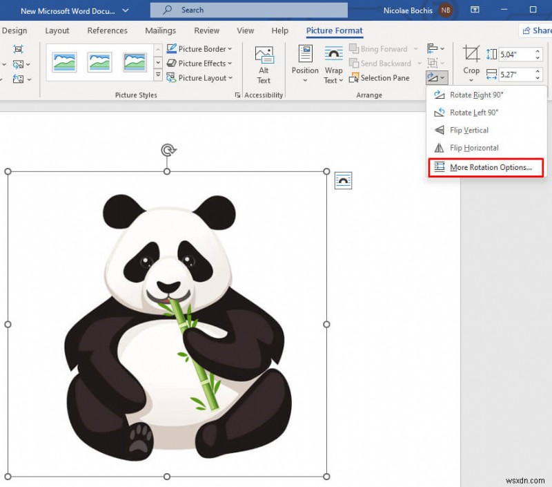 หมุนรูปภาพใน Word:คำแนะนำที่ง่ายและรวดเร็ว 
