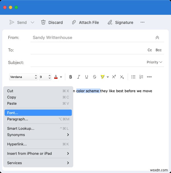 คำแนะนำในการใช้ข้อความขีดทับใน Microsoft Outlook 