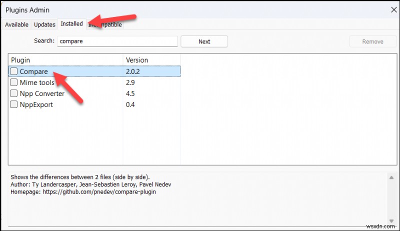 คำแนะนำทีละขั้นตอน:การเปรียบเทียบสองไฟล์ใน Notepad++ 