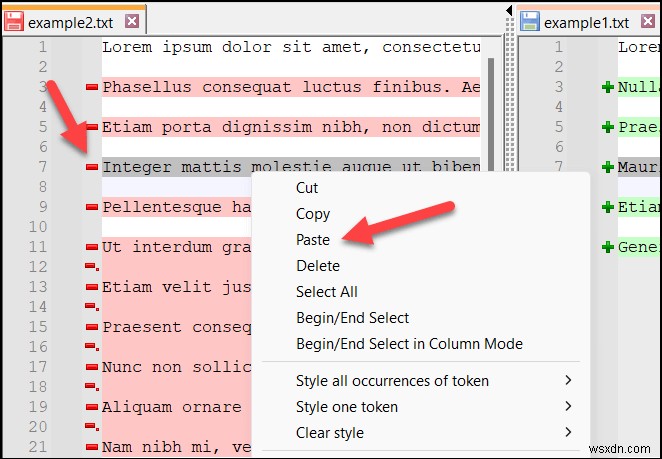 คำแนะนำทีละขั้นตอน:การเปรียบเทียบสองไฟล์ใน Notepad++ 