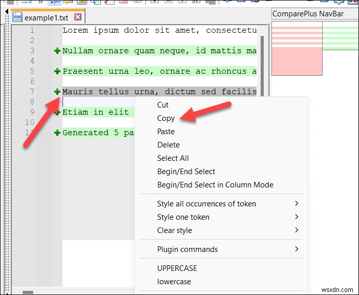 คำแนะนำทีละขั้นตอน:การเปรียบเทียบสองไฟล์ใน Notepad++ 
