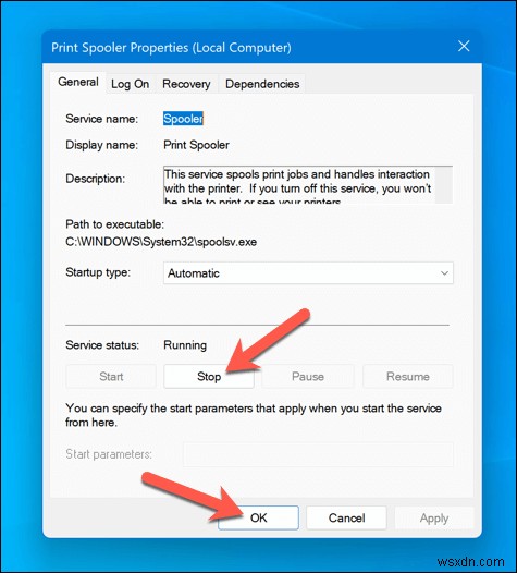 แก้ไขสถานะ  ข้อผิดพลาด - การพิมพ์  ใน Windows อย่างรวดเร็ว 