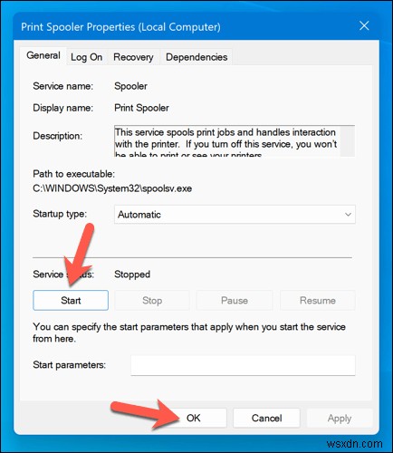 แก้ไขสถานะ  ข้อผิดพลาด - การพิมพ์  ใน Windows อย่างรวดเร็ว 