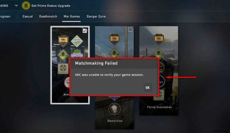 คู่มือฉบับย่อเพื่อแก้ไขข้อผิดพลาด Steam  VAC ไม่สามารถตรวจสอบเซสชันเกมของคุณได้  