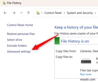 เปิดใช้งานประวัติไฟล์ Windows:การสำรองข้อมูลที่รวดเร็วและเชื่อถือได้สำหรับเอกสารของคุณ 