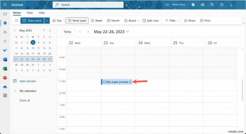 เก็บการนัดหมายส่วนตัวของคุณเป็นความลับใน Outlook:คำแนะนำทีละขั้นตอน 