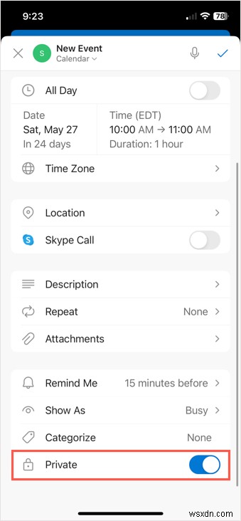 เก็บการนัดหมายส่วนตัวของคุณเป็นความลับใน Outlook:คำแนะนำทีละขั้นตอน 