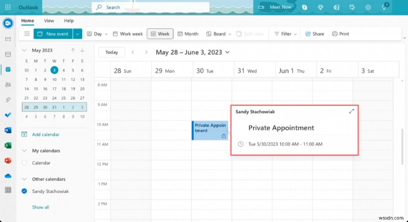เก็บการนัดหมายส่วนตัวของคุณเป็นความลับใน Outlook:คำแนะนำทีละขั้นตอน 