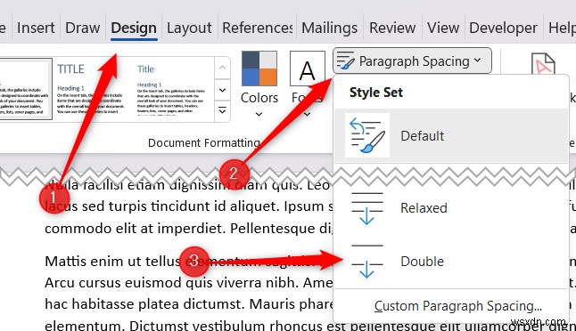 ต้นแบบการจัดรูปแบบการเว้นวรรคสองครั้งใน Microsoft Word:คำแนะนำทีละขั้นตอน 