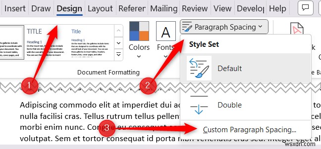 ต้นแบบการจัดรูปแบบการเว้นวรรคสองครั้งใน Microsoft Word:คำแนะนำทีละขั้นตอน 