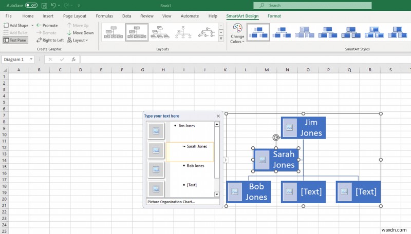 สร้างแผนภูมิต้นไม้ครอบครัวใน Excel:คำแนะนำทีละขั้นตอน 