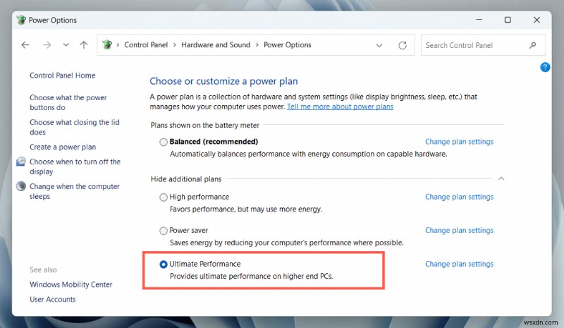 ปลดล็อกประสิทธิภาพสูงสุด:เปิดใช้งานแผนการใช้พลังงาน Windows Ultimate Performance 