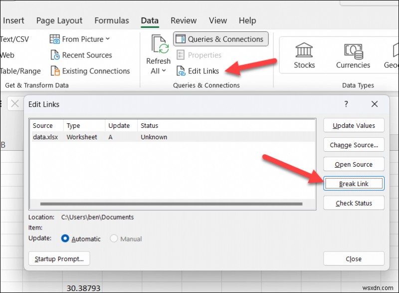 ไม่สามารถทำลายลิงก์ใน Excel ได้ใช่ไหม 6 การแก้ไขที่เชื่อถือได้ 