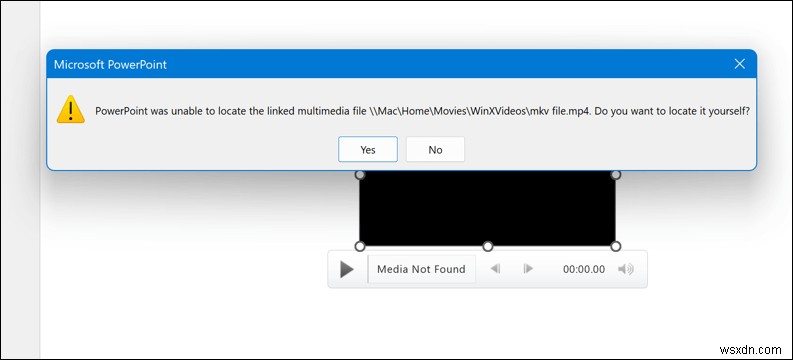 แก้ไขข้อผิดพลาด  ไม่สามารถเล่นสื่อ  ของ PowerPoint ได้อย่างรวดเร็ว 