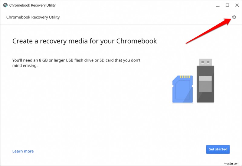 สร้างสื่อการกู้คืน Chromebook ด้วยยูทิลิตี้การกู้คืน Chromebook:คำแนะนำทีละขั้นตอน 