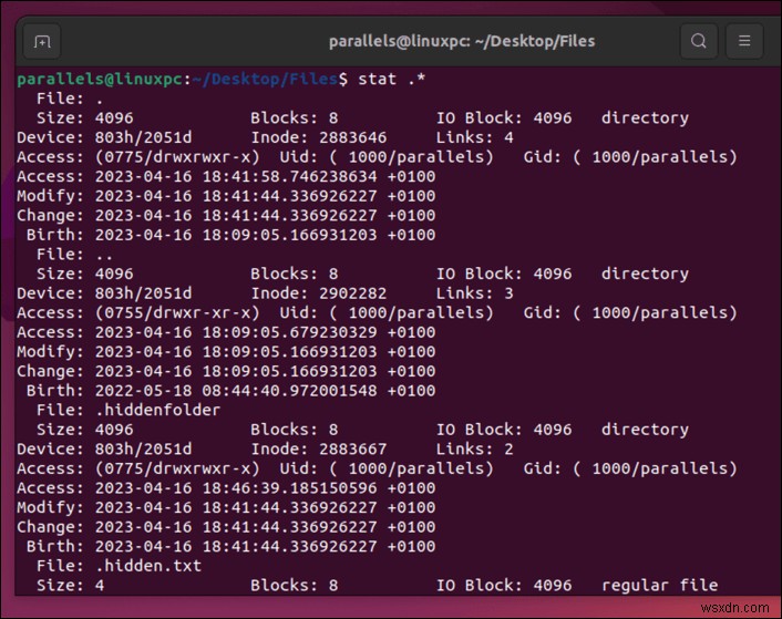 เปิดเผยไฟล์และโฟลเดอร์ที่ซ่อนอยู่ใน Linux ได้อย่างง่ายดาย:คำแนะนำทีละขั้นตอน 