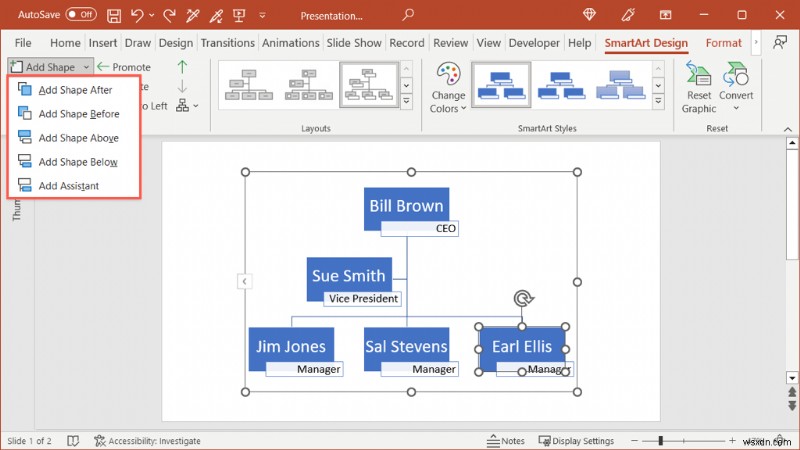 สร้างแผนภูมิองค์กรแบบมืออาชีพใน Word, Excel และ PowerPoint – คำแนะนำทีละขั้นตอน 