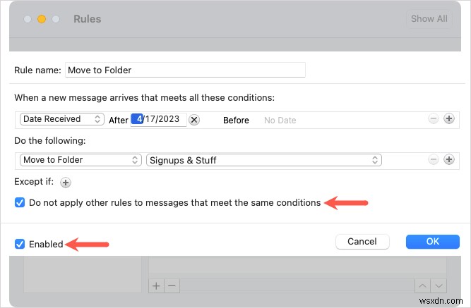 กฎหลักของ Outlook:การจัดการอีเมลอัตโนมัติใน Windows, Mac และเว็บ 