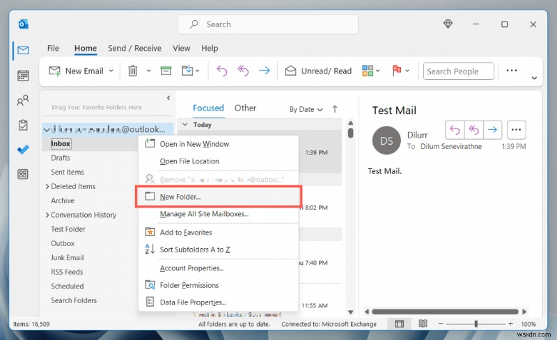 สร้างและจัดการโฟลเดอร์ Outlook:คำแนะนำทีละขั้นตอนสำหรับ Windows และ macOS 