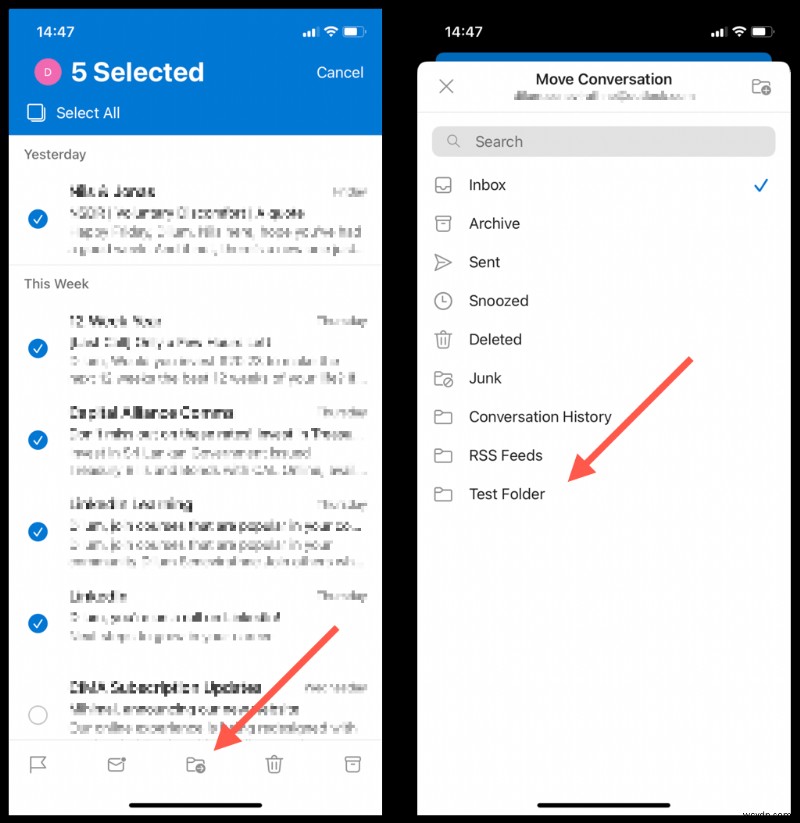 สร้างและจัดการโฟลเดอร์ Outlook:คำแนะนำทีละขั้นตอนสำหรับ Windows และ macOS 