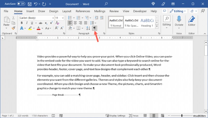 ลบตัวแบ่งหน้าได้อย่างง่ายดายใน Microsoft Word บน Windows, Mac และเว็บ 
