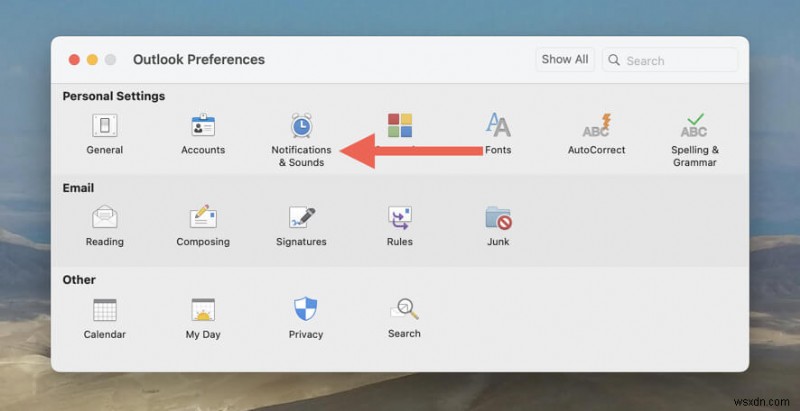 การแจ้งเตือนหลักของ Outlook:เปิดใช้งาน ปิดใช้งาน และปรับแต่งการแจ้งเตือนของคุณ 