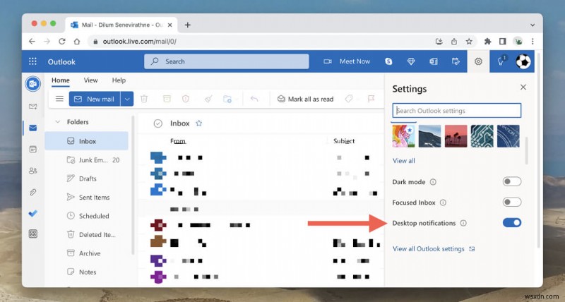 การแจ้งเตือนหลักของ Outlook:เปิดใช้งาน ปิดใช้งาน และปรับแต่งการแจ้งเตือนของคุณ 