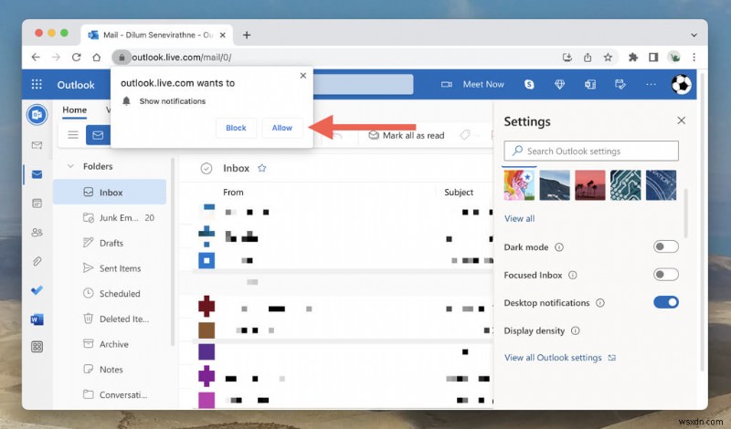 การแจ้งเตือนหลักของ Outlook:เปิดใช้งาน ปิดใช้งาน และปรับแต่งการแจ้งเตือนของคุณ 