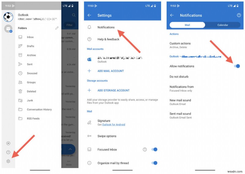การแจ้งเตือนหลักของ Outlook:เปิดใช้งาน ปิดใช้งาน และปรับแต่งการแจ้งเตือนของคุณ 