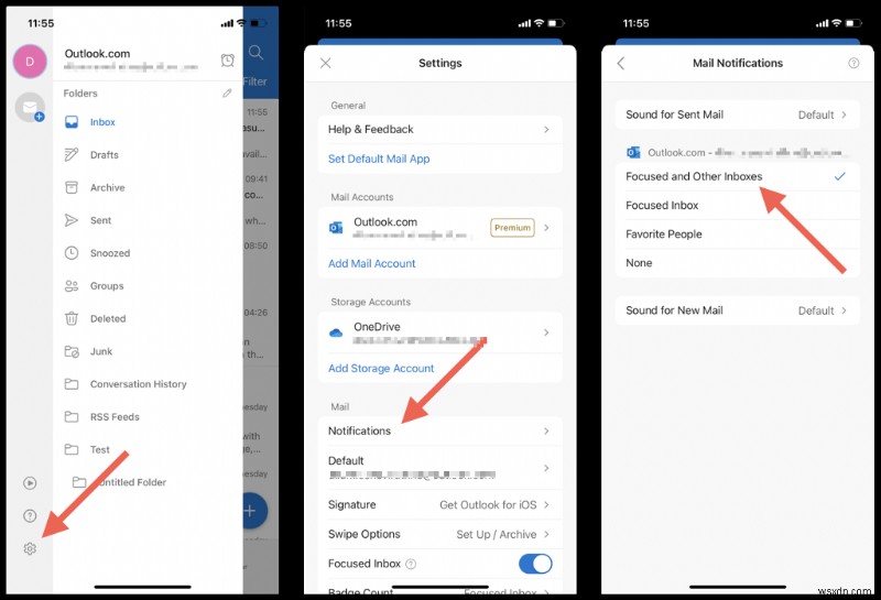การแจ้งเตือนหลักของ Outlook:เปิดใช้งาน ปิดใช้งาน และปรับแต่งการแจ้งเตือนของคุณ 