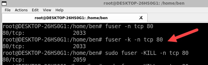 ยุติกระบวนการ Linux ด้วยหมายเลขพอร์ต:วิธีที่รวดเร็วและปลอดภัย 