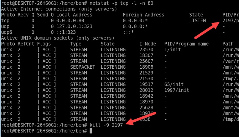 ยุติกระบวนการ Linux ด้วยหมายเลขพอร์ต:วิธีที่รวดเร็วและปลอดภัย 