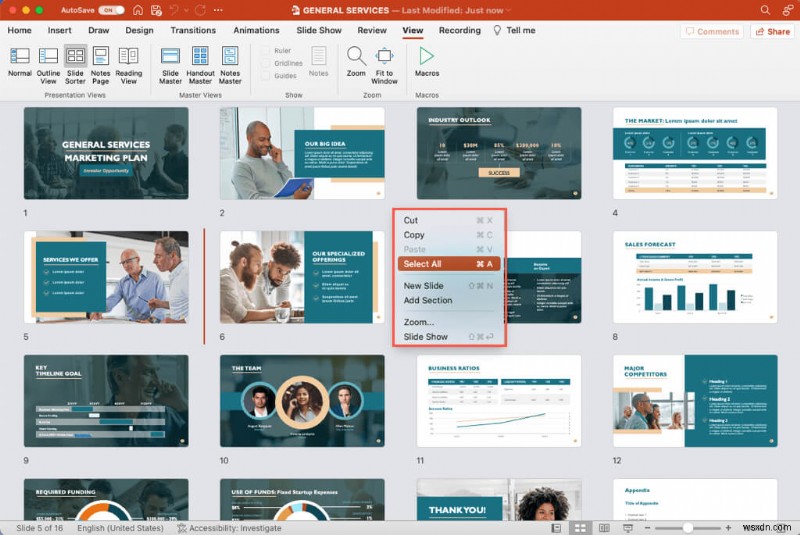 เลือกหลายสไลด์หรือทั้งหมดใน PowerPoint ได้อย่างง่ายดาย – คู่มือฉบับย่อ 