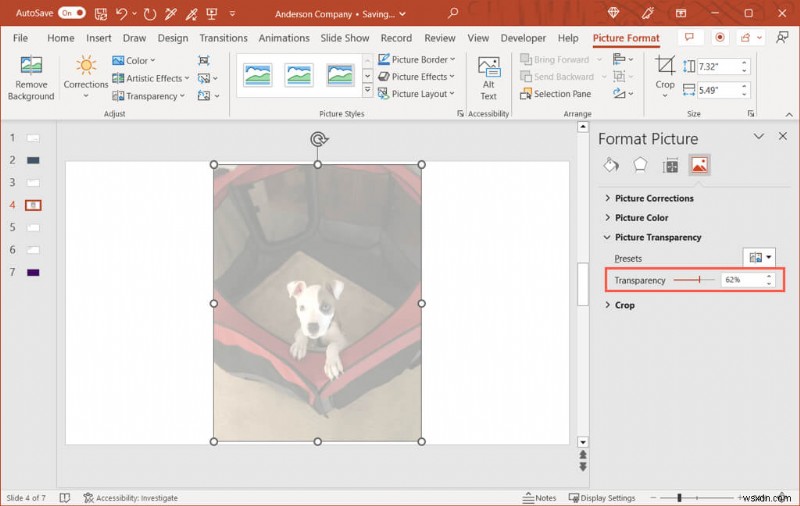 ทำให้รูปภาพและพื้นหลังสไลด์โปร่งใสใน PowerPoint ได้อย่างง่ายดาย 