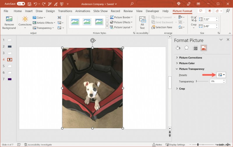 ทำให้รูปภาพและพื้นหลังสไลด์โปร่งใสใน PowerPoint ได้อย่างง่ายดาย 