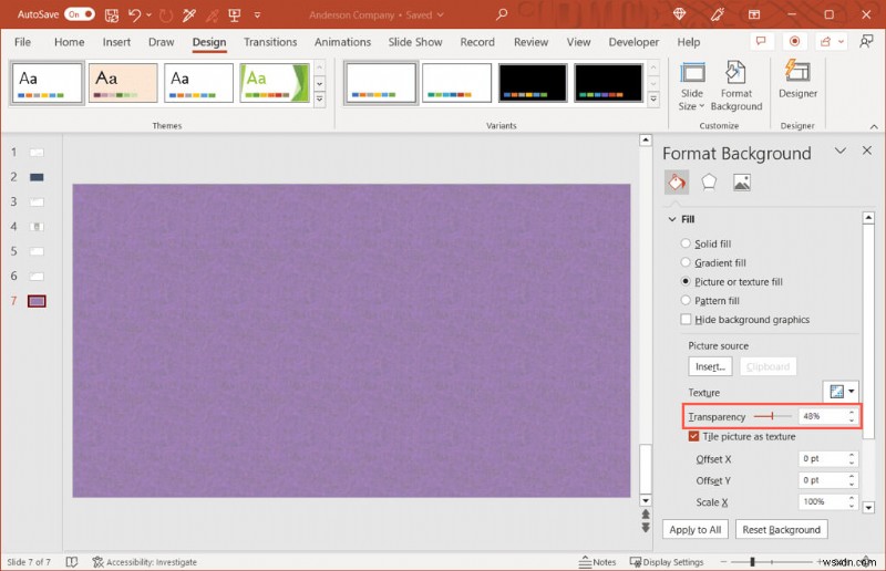 ทำให้รูปภาพและพื้นหลังสไลด์โปร่งใสใน PowerPoint ได้อย่างง่ายดาย 