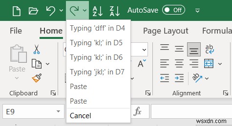 Master Excel:เลิกทำ ทำซ้ำ และทำซ้ำการกระทำอย่างรวดเร็ว 