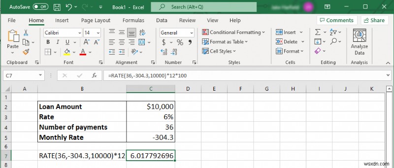การคำนวณ APR หลักใน Excel - รวดเร็วและแม่นยำ 