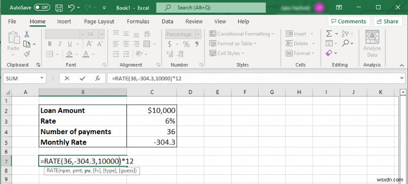 การคำนวณ APR หลักใน Excel - รวดเร็วและแม่นยำ 