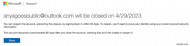คำแนะนำทีละขั้นตอนในการปิดหรือลบบัญชี Outlook ของคุณอย่างถาวร 
