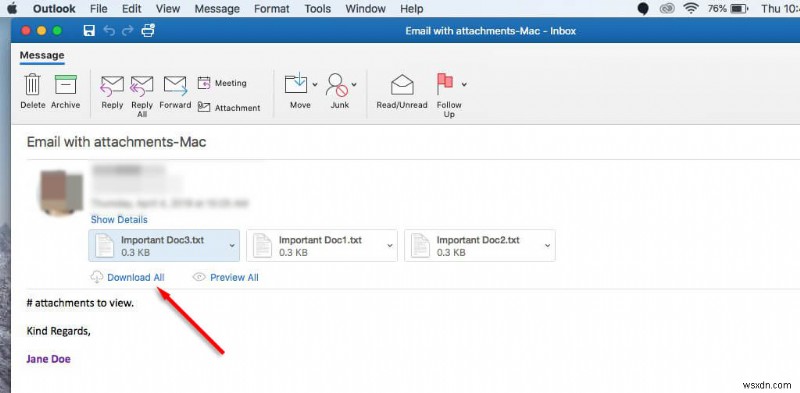 ดาวน์โหลดไฟล์แนบอีเมล Outlook ทั้งหมดพร้อมกัน – คำแนะนำที่ง่ายและรวดเร็ว 
