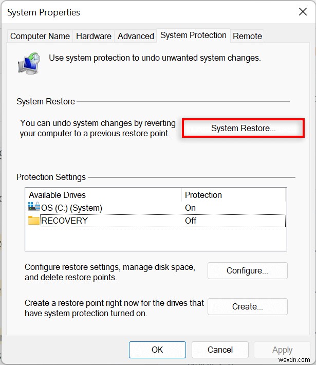 เปิดใช้งานและใช้การคืนค่าระบบใน Windows 11 – คำแนะนำทีละขั้นตอน 