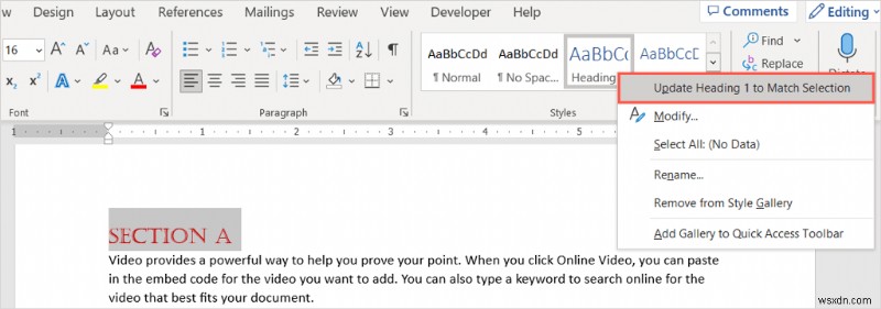 สร้างและจัดรูปแบบส่วนหัวใน Microsoft Word:คำแนะนำทีละขั้นตอน 