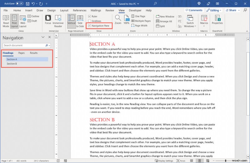 สร้างและจัดรูปแบบส่วนหัวใน Microsoft Word:คำแนะนำทีละขั้นตอน 