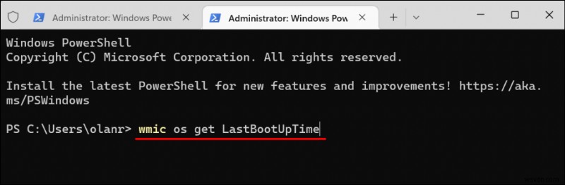 ตรวจสอบเวลาทำงานของพีซี Windows 11 ของคุณอย่างรวดเร็วด้วยตัวจัดการงาน พร้อมรับคำสั่ง และ PowerShell 